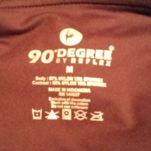 90 Degree By Reflex Women's High Waist Power Flex Yoga Shorts Tummy Control 2pk